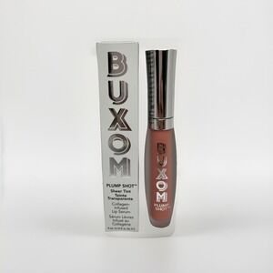 NIB BUXOM Plump Shot Sheer Tint Collagen Lip Serum Gloss SOFT BLUSH (Pink Beige)